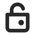 Lock Off SVG Icon